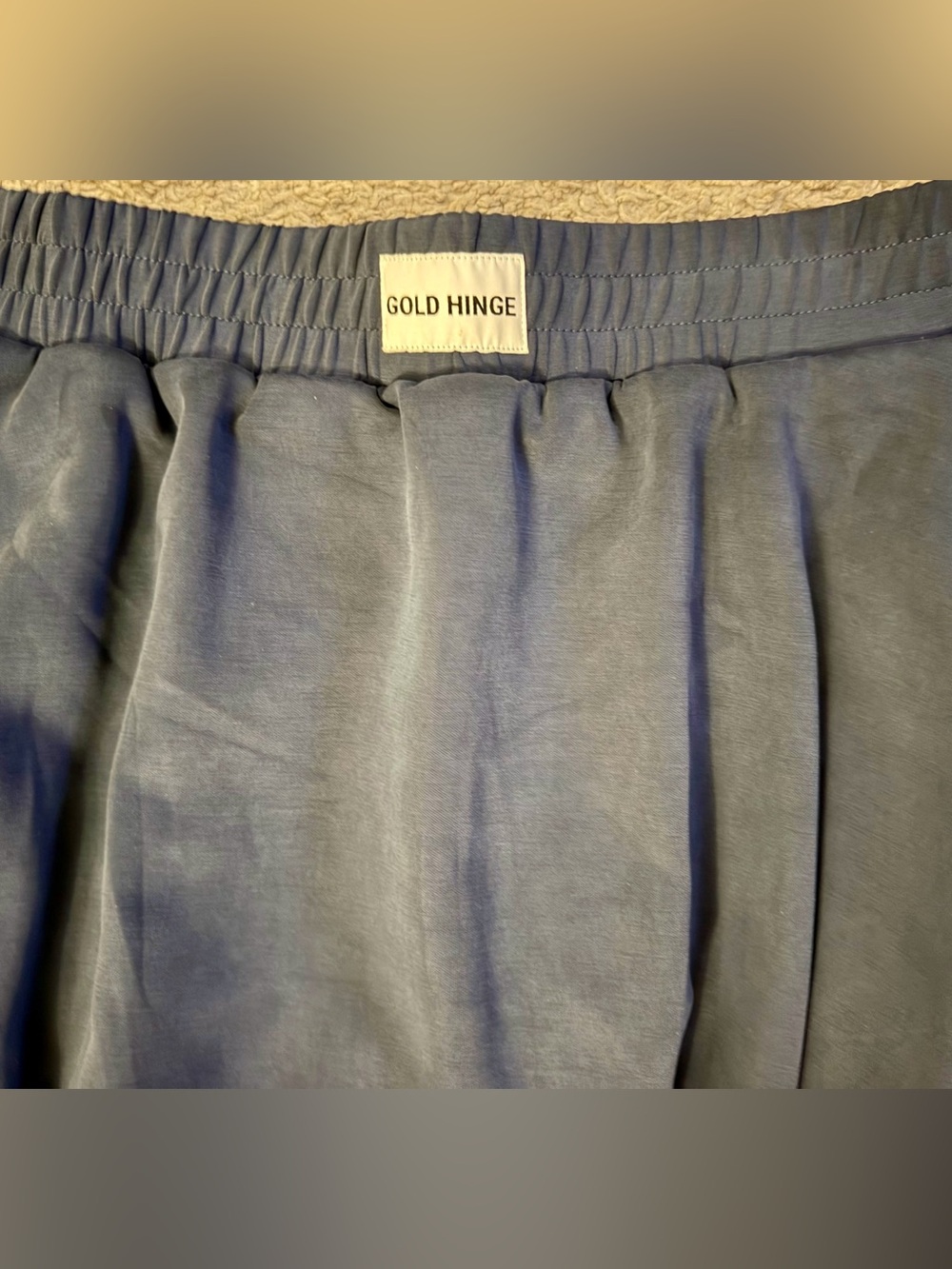 Gold Hinge LuxeSoft Bubble Skirt Navy NWT Size Medium - Picture 7 of 11